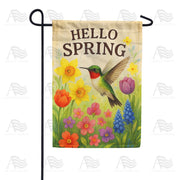 America Forever Hello Spring Garden Flag