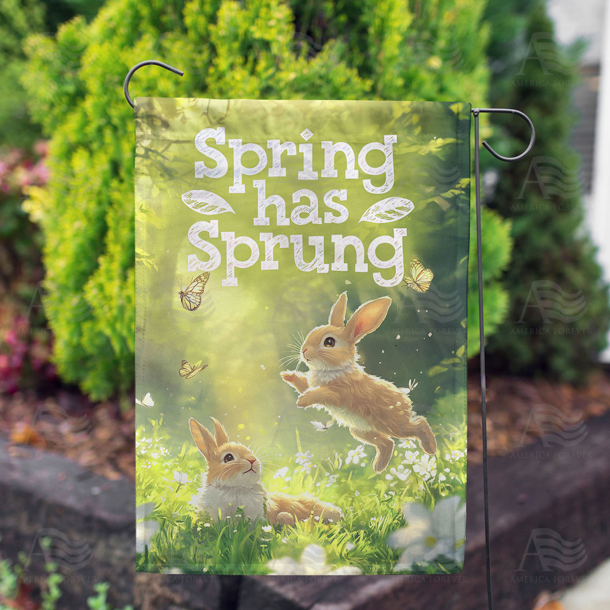 America Forever Spring Has Sprung Garden Flag