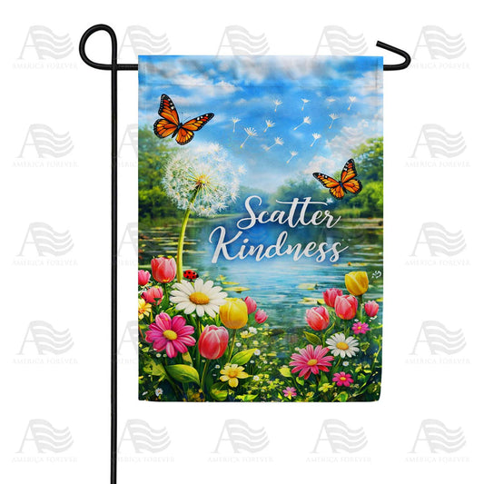 Scatter Kindness Spring Garden Flag