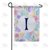 America Forever Watercolor Floral Monogram Garden Flag