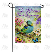 America Forever New Blooms Fresh Beginnings Spring Bird Garden Flag