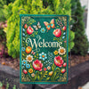 America Forever Welcome Spring Floral Butterflies Garden Flag