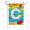 America Forever Summer Time Fruits Monogram Garden Flag