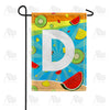 America Forever Summer Time Fruits Monogram Garden Flag