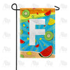 America Forever Summer Time Fruits Monogram Garden Flag