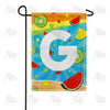 America Forever Summer Time Fruits Monogram Garden Flag