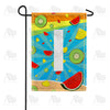 America Forever Summer Time Fruits Monogram Garden Flag