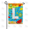 America Forever Summer Time Fruits Monogram Garden Flag