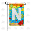 America Forever Summer Time Fruits Monogram Garden Flag