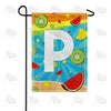 America Forever Summer Time Fruits Monogram Garden Flag
