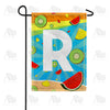 America Forever Summer Time Fruits Monogram Garden Flag