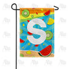 America Forever Summer Time Fruits Monogram Garden Flag
