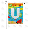 America Forever Summer Time Fruits Monogram Garden Flag