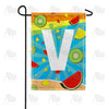 America Forever Summer Time Fruits Monogram Garden Flag