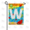 America Forever Summer Time Fruits Monogram Garden Flag