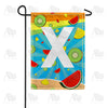 America Forever Summer Time Fruits Monogram Garden Flag