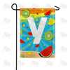 America Forever Summer Time Fruits Monogram Garden Flag