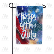 America Forever Happy 4th of July Garden Flag