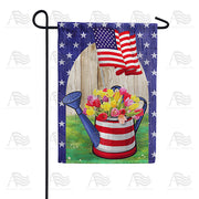 America Forever AmeriCAN Flowers Garden Flag