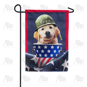 America Forever Patriotic Labrador Pride Garden Flag