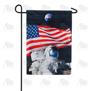 America Forever Selfie with the World Garden Flag
