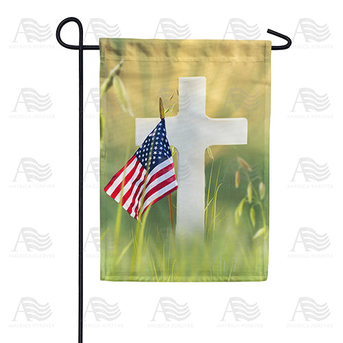 America Forever Remember their Sacrifice Garden Flag