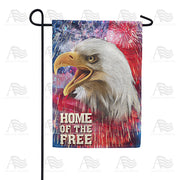 America Forever Home of the Free Patriotic Garden Flag