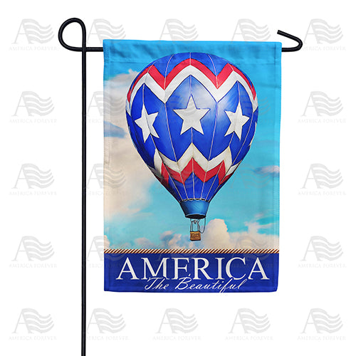 America Forever America the Beautiful Balloon Garden Flag