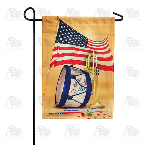 America Forever Patriotic Band Garden Flag