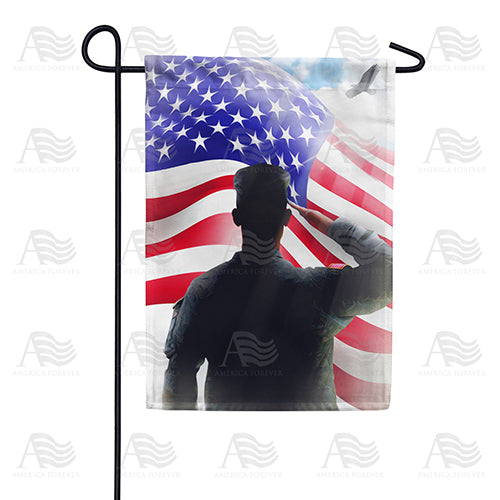 America Forever Veterans Salute Garden Flag