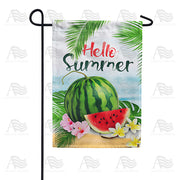 America Forever Hello Sweet Summer Watermelon Garden Flag