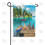 America Forever Summer Day At The Lake Garden Flag