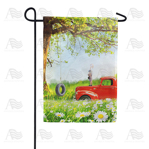 America Forever Butterfly Catcher Garden Flag