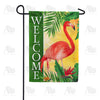 America Forever Pink Flamingo Welcome Garden Flag