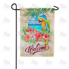America Forever Welcome To Paradise Parrot Garden Flag