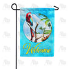 America Forever Tropical Welcome Parrot Garden Flag
