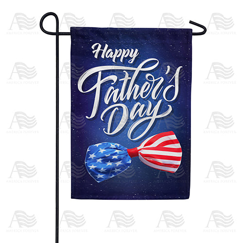 America Forever Father's Day Bow Tie Garden Flag
