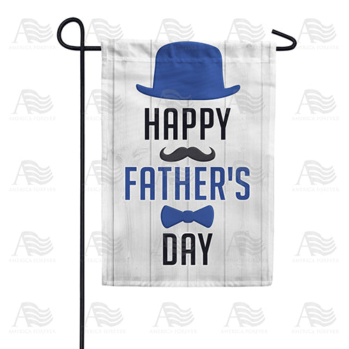 America Forever Blue Fedora And Bow Tie Garden Flag