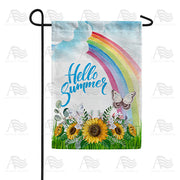 America Forever Summer Rainbow Garden Flag