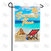 America Forever Summer Time At The Beach Garden Flag