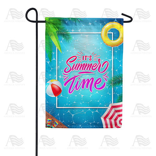 America Forever Everyone Into The Pool! Garden Flag