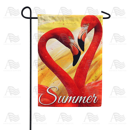 America Forever Flamingo Summer Garden Flag