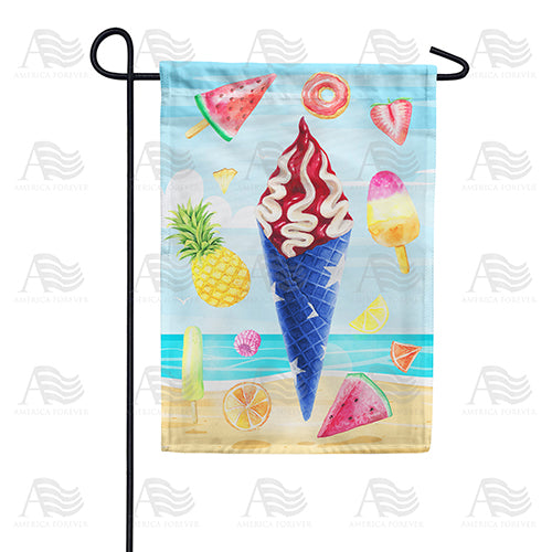 America Forever Cool Summer Treats Garden Flag
