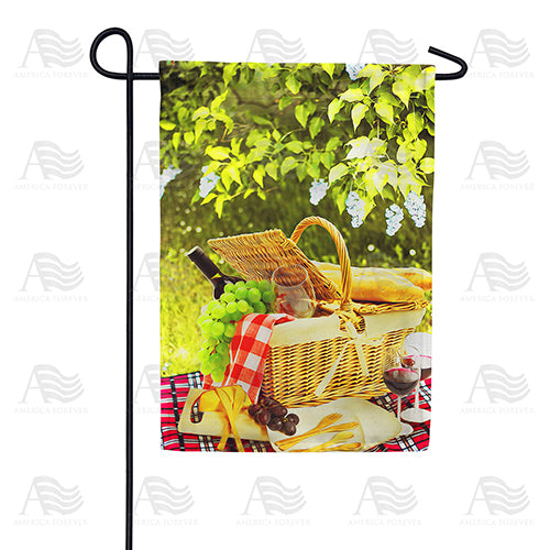 America Forever Romantic Summer Picnic Garden Flag