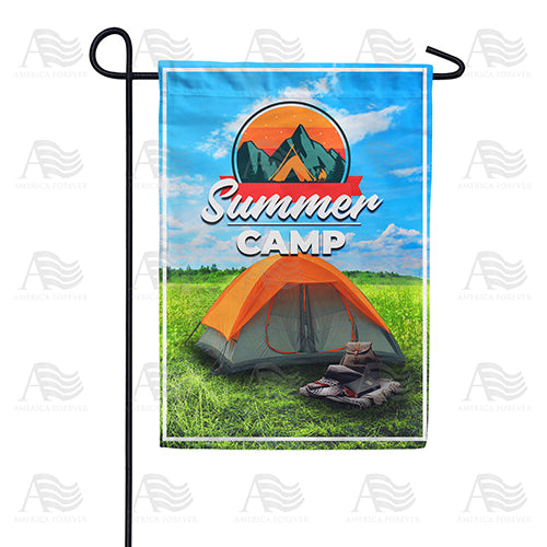 America Forever Summer Camping Garden Flag