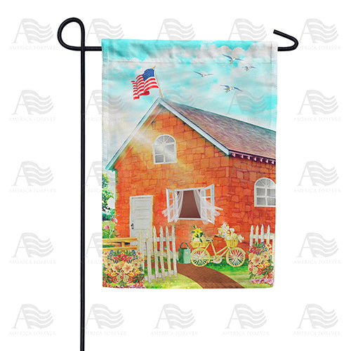America Forever Spring Cottage Garden Flag