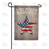 America Forever Patriotic America Star Welcome Garden Flag