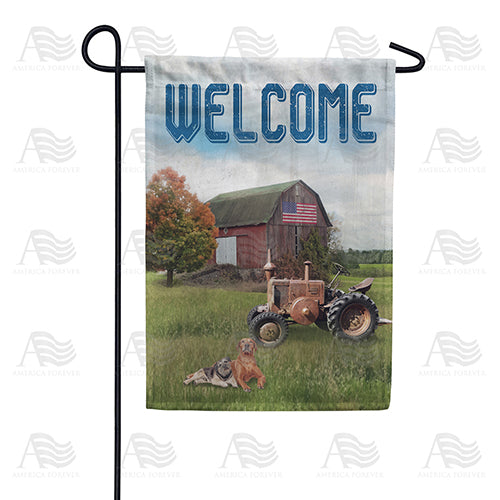 America Forever Welcome to The Country Garden Flag