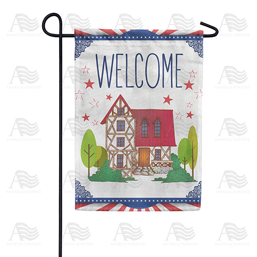America Forever Folk Art Home Welcome Garden Flag