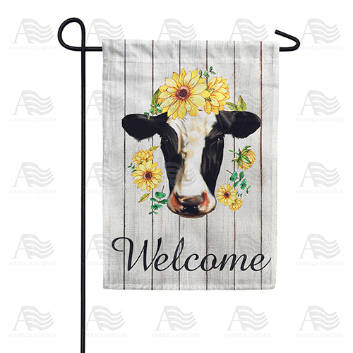 America Forever Bovine Beauty Welcome Garden Flag